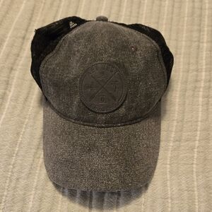 Gray Trucker Hat with Patch